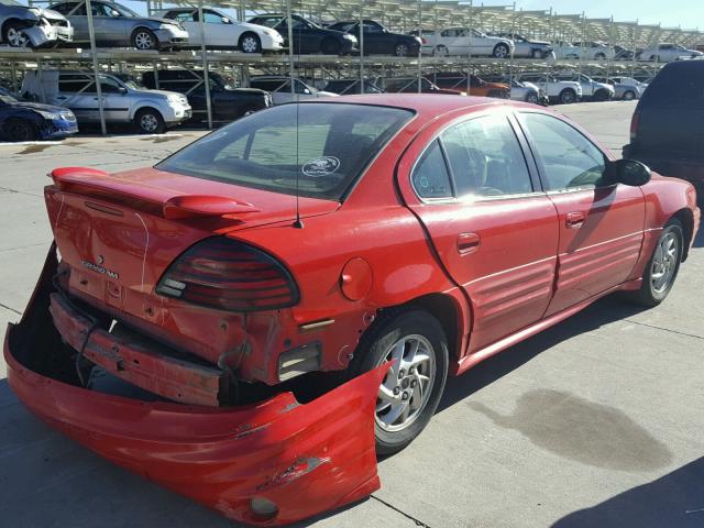 1G2NF52E82C248612 - 2002 PONTIAC GRAND AM S RED photo 4