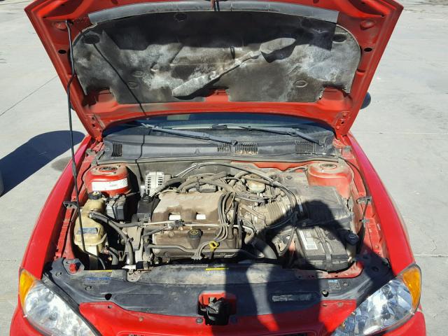 1G2NF52E82C248612 - 2002 PONTIAC GRAND AM S RED photo 7