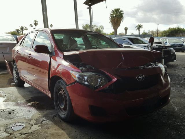 1NXBU40E99Z065365 - 2009 TOYOTA COROLLA BA RED photo 1