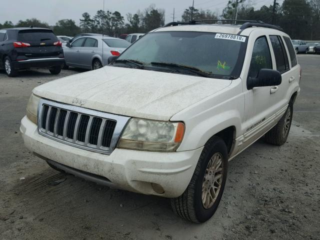 1J4GX58S84C177911 - 2004 JEEP GRAND CHER WHITE photo 2