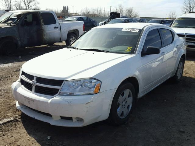 1B3LC46K88N256469 - 2008 DODGE AVENGER SE WHITE photo 2