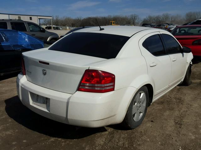 1B3LC46K88N256469 - 2008 DODGE AVENGER SE WHITE photo 4