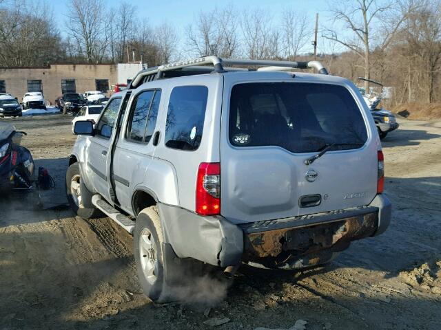 5N1ED28Y04C630052 - 2004 NISSAN XTERRA XE SILVER photo 3