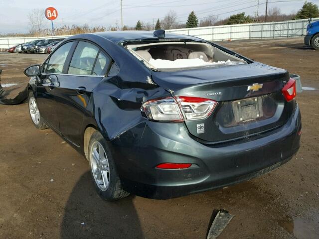 1G1BE5SM1H7173559 - 2017 CHEVROLET CRUZE LT BLUE photo 3