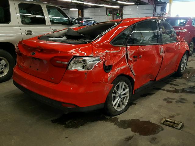 1FADP3F21HL285699 - 2017 FORD FOCUS SE RED photo 4