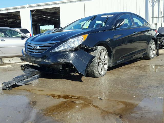 5NPEC4AC0EH841212 - 2014 HYUNDAI SONATA SE BLACK photo 2