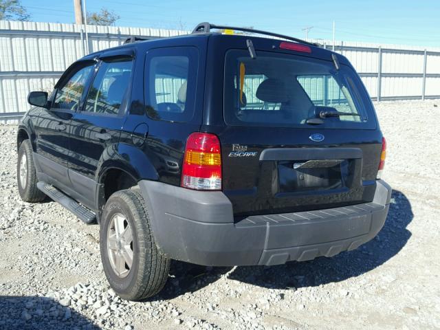 1FMYU92Z47KB96929 - 2007 FORD ESCAPE XLS BLACK photo 3