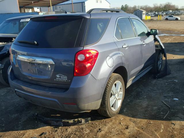 2GNALDEK7D6267430 - 2013 CHEVROLET EQUINOX LT BLUE photo 4