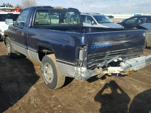 1B7HC16Y0SS247295 - 1995 DODGE RAM 1500 BLUE photo 3