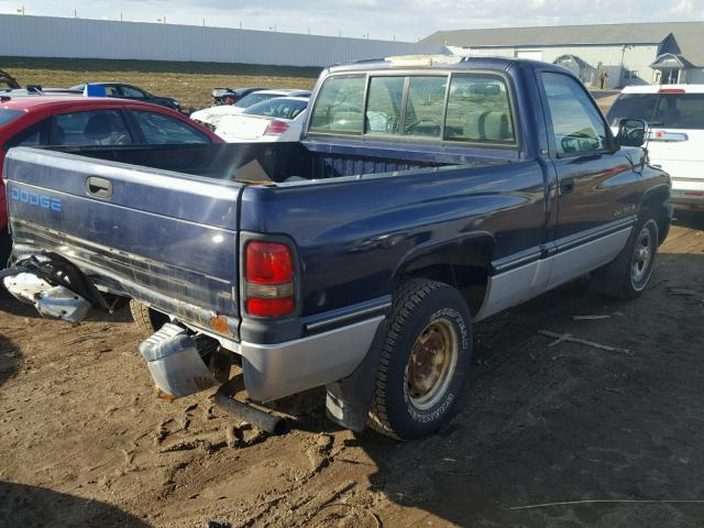 1B7HC16Y0SS247295 - 1995 DODGE RAM 1500 BLUE photo 4