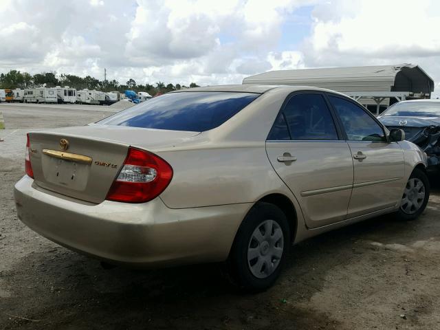 4T1BE32K33U127151 - 2003 TOYOTA CAMRY LE GOLD photo 4