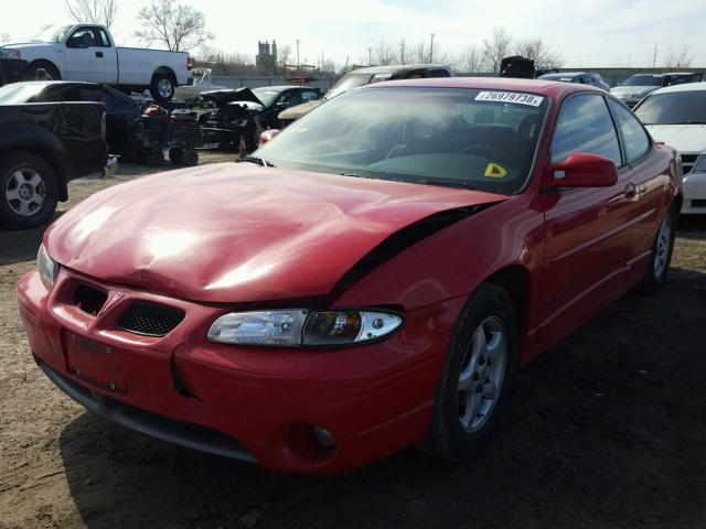 1G2WP12KXVF351484 - 1997 PONTIAC GRAND PRIX RED photo 2