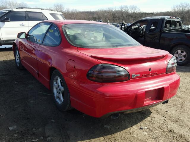 1G2WP12KXVF351484 - 1997 PONTIAC GRAND PRIX RED photo 3