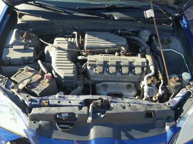 2HGES16384H638314 - 2004 HONDA CIVIC DX V BLUE photo 7