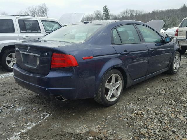 19UUA66245A013475 - 2005 ACURA TL BLUE photo 4