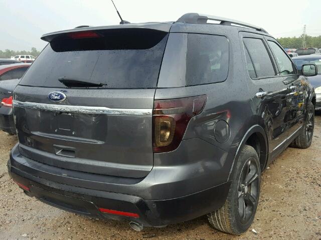 1FM5K8F89FGA69955 - 2015 FORD EXPLORER L GRAY photo 4