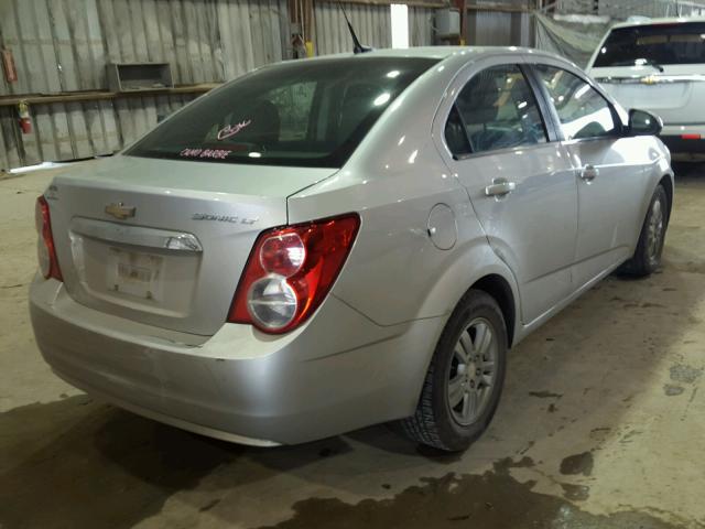 1G1JC5SH8C4218267 - 2012 CHEVROLET SONIC LT SILVER photo 4