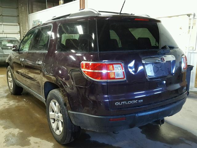 5GZEV23D09J208757 - 2009 SATURN OUTLOOK XR მუქწითელი ფოტო 3