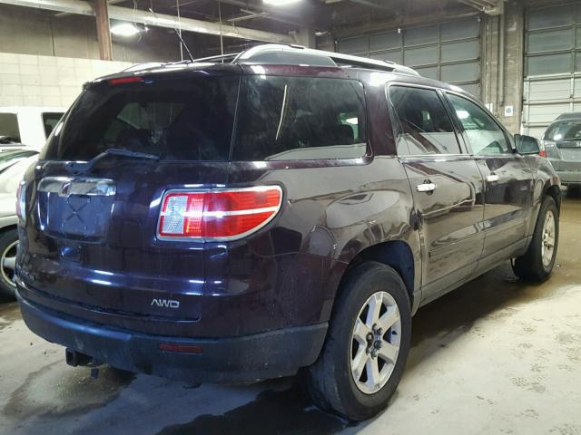 5GZEV23D09J208757 - 2009 SATURN OUTLOOK XR მუქწითელი ფოტო 4