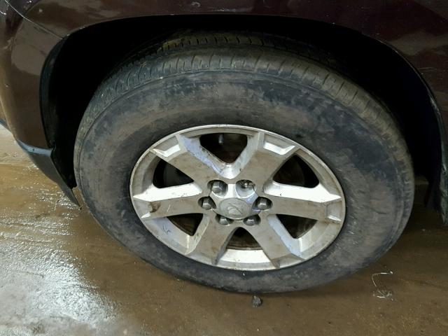 5GZEV23D09J208757 - 2009 SATURN OUTLOOK XR მუქწითელი ფოტო 9