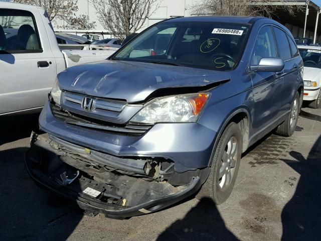 5J6RE38789L019235 - 2009 HONDA CR-V EXL TEAL photo 2