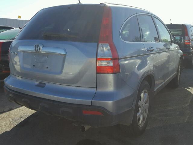 5J6RE38789L019235 - 2009 HONDA CR-V EXL TEAL photo 4