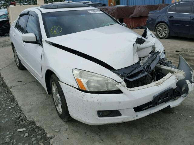 1HGCM56836A010781 - 2006 HONDA ACCORD EX WHITE photo 1