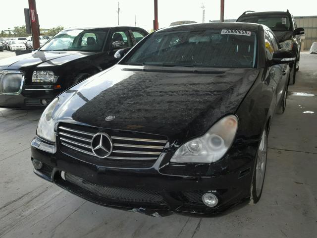 WDDDJ75X26A048346 - 2006 MERCEDES-BENZ CLS 500C BLACK photo 2