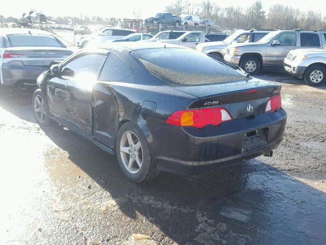 JH4DC54843C005032 - 2003 ACURA RSX BLACK photo 3