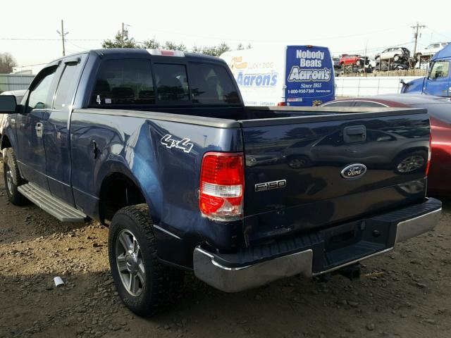 1FTPX14575FB24227 - 2005 FORD F150 BLUE photo 3