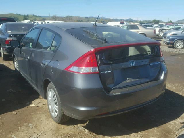 JHMZE2H50AS042998 - 2010 HONDA INSIGHT LX GRAY photo 3