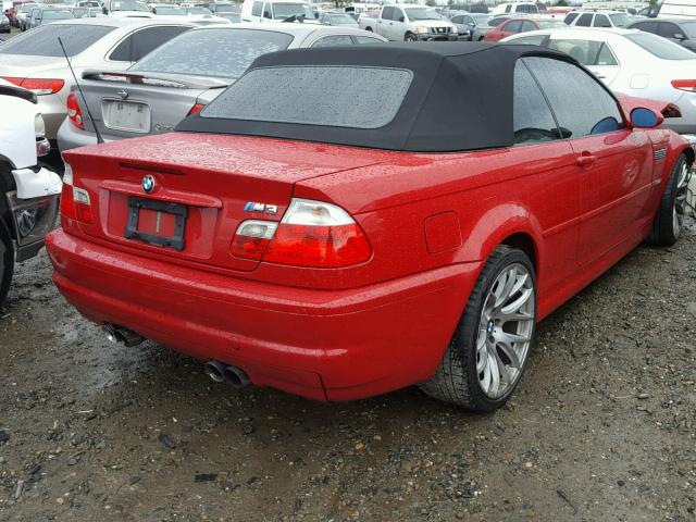 WBSBR93441EX20366 - 2001 BMW M3 CI RED photo 4