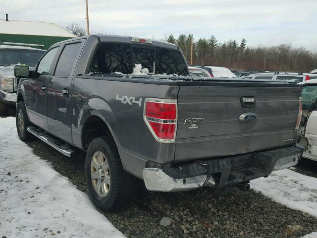 1FTFW1EF7DFD60798 - 2013 FORD F150 SUPER GRAY photo 3