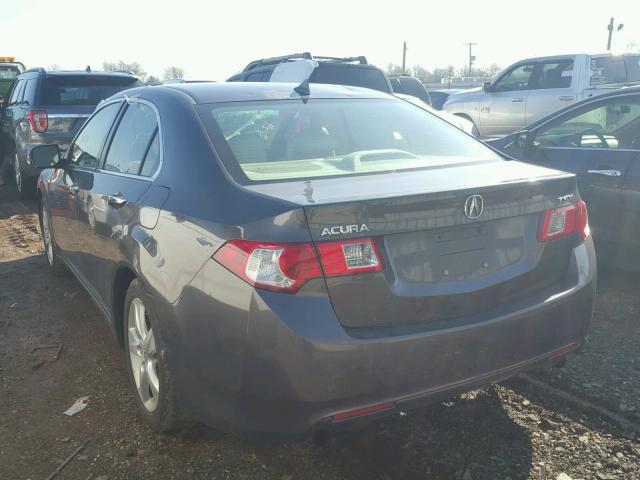 JH4CU2F65AC001927 - 2010 ACURA TSX GRAY photo 3