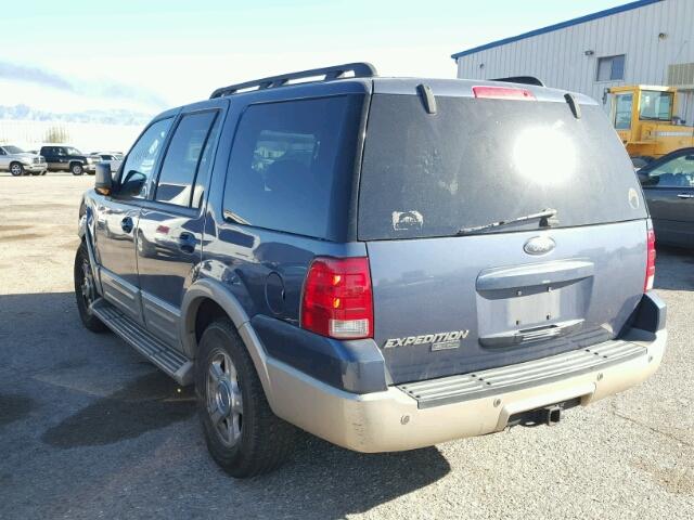 1FMFU17575LB01706 - 2005 FORD EXPEDITION BLUE photo 3