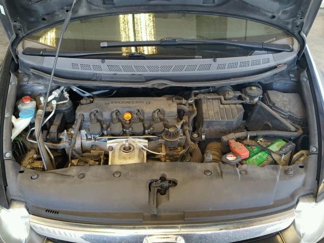 1HGFA16828L096820 - 2008 HONDA CIVIC EX შავი ფოტო 7