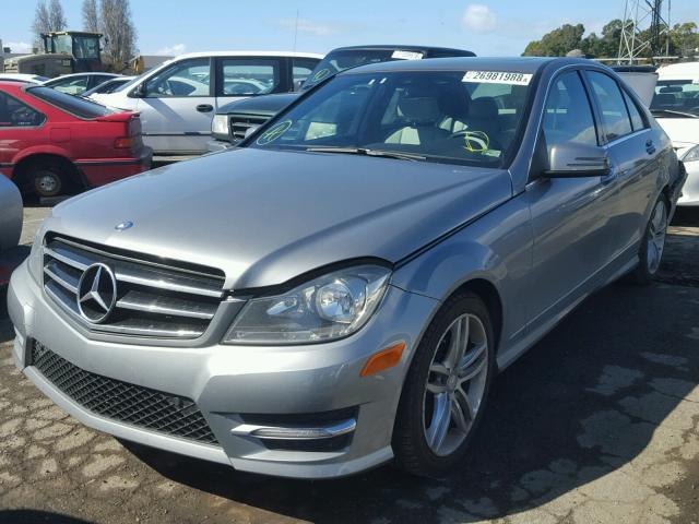 WDDGF4HB9EA964761 - 2014 MERCEDES-BENZ C 250 GRAY photo 2