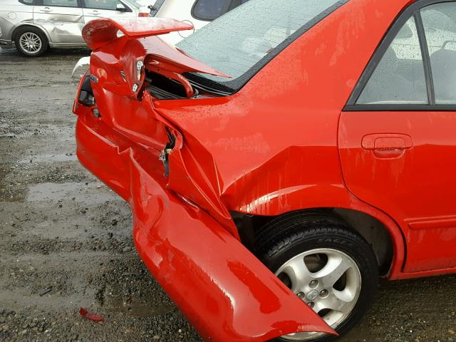 JM1BJ2233Y0201427 - 2000 MAZDA PROTEGE ES RED photo 9
