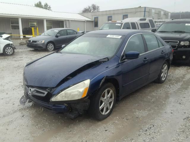 1HGCM66804A058063 - 2004 HONDA ACCORD EX BLUE photo 2