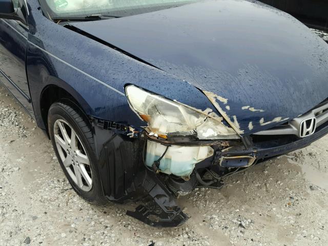 1HGCM66804A058063 - 2004 HONDA ACCORD EX BLUE photo 9