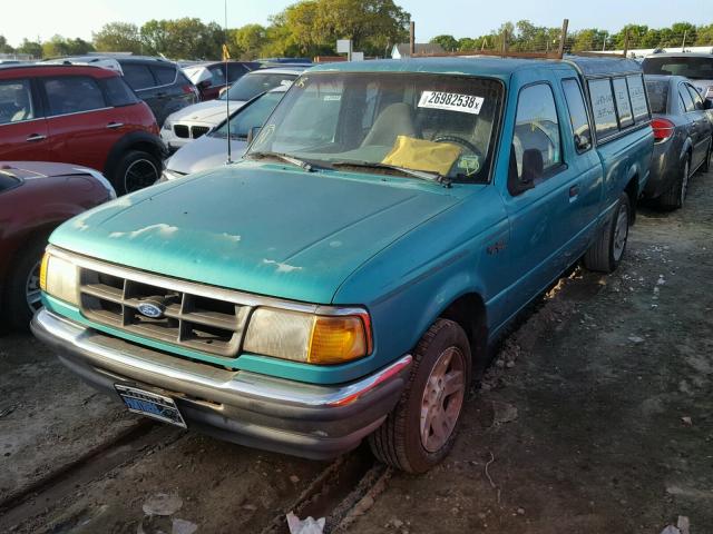 1FTCR14AXRPA45902 - 1994 FORD RANGER SUP GREEN photo 2