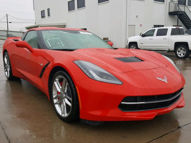 1G1YM2D7XH5106165 - 2017 CHEVROLET CORVETTE S RED photo 1