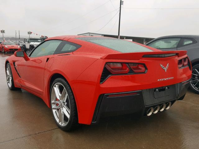 1G1YM2D7XH5106165 - 2017 CHEVROLET CORVETTE S RED photo 3