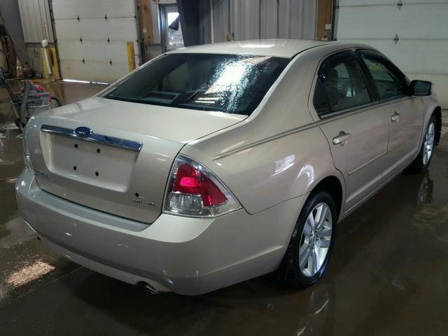 3FAHP08117R122393 - 2007 FORD FUSION SEL TAN photo 4