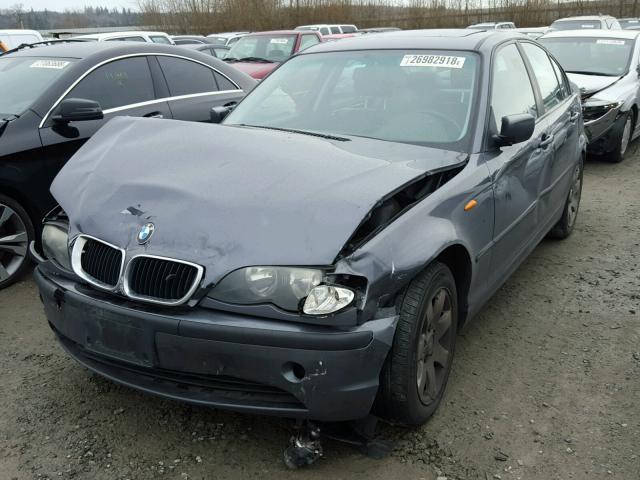 WBAEU33402PF71816 - 2002 BMW 325 XI BLUE photo 2