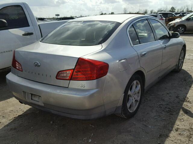 JNKCV51E94M605007 - 2004 INFINITI G35 GRAY photo 4