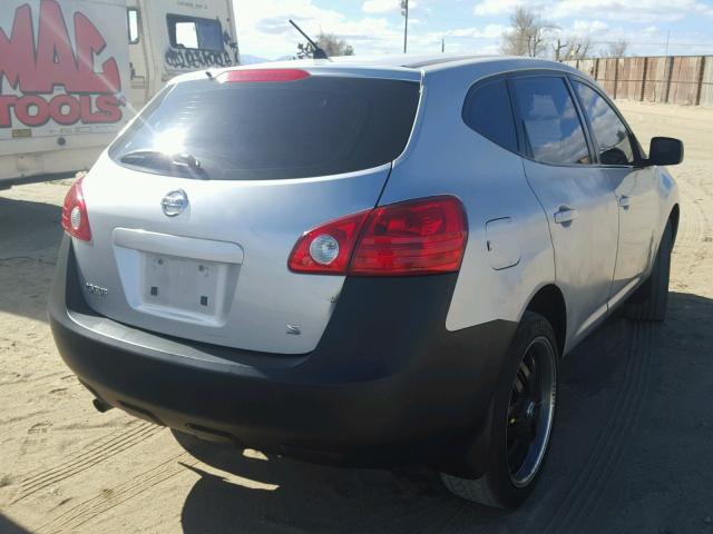 JN8AS58T69W044514 - 2009 NISSAN ROGUE S SILVER photo 4