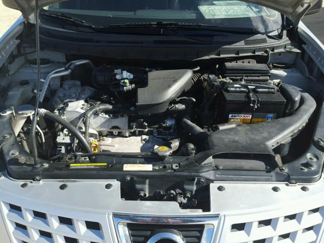 JN8AS58T69W044514 - 2009 NISSAN ROGUE S SILVER photo 7