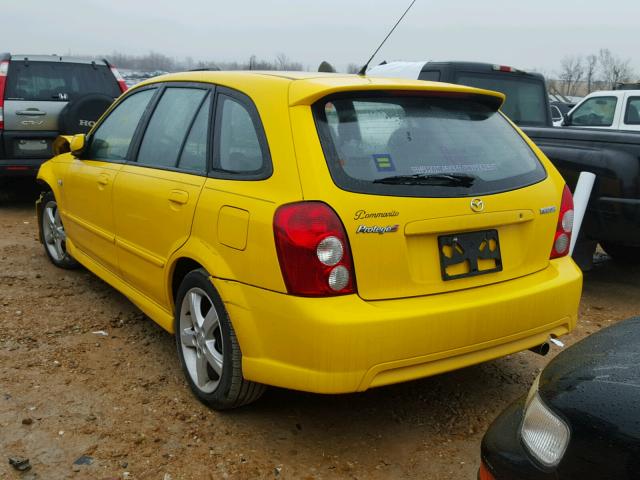 JM1BJ245631181823 - 2003 MAZDA PROTEGE PR YELLOW photo 3