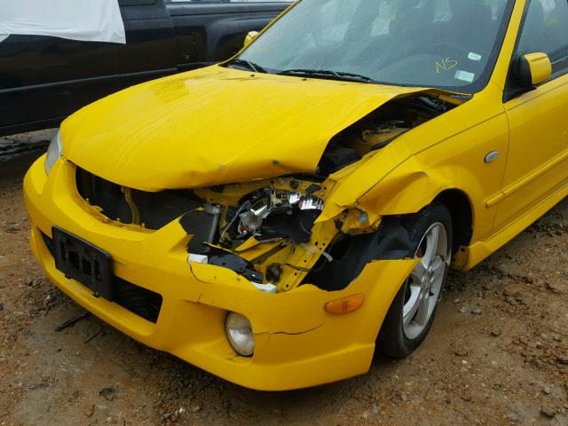 JM1BJ245631181823 - 2003 MAZDA PROTEGE PR YELLOW photo 9